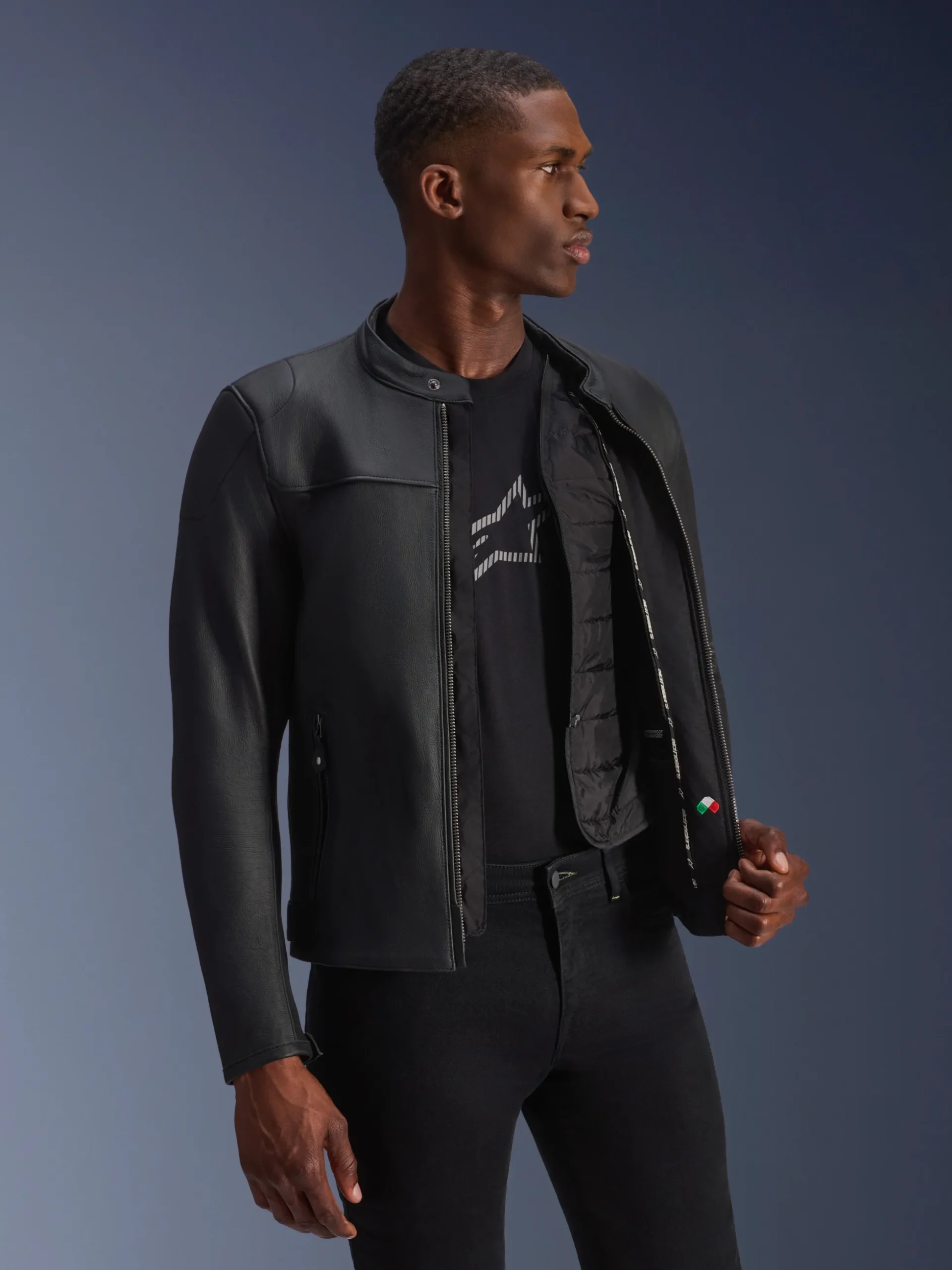 Blacktrack Lederjacke